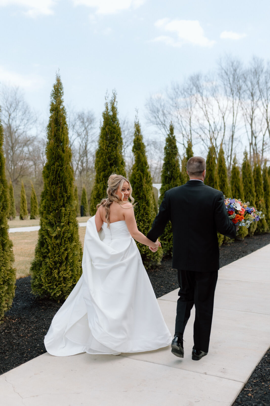 White Willow Meadows Colorful Spring Wedding, Columbus, Ohio. Bride and Groom Wedding Portraits, Garden