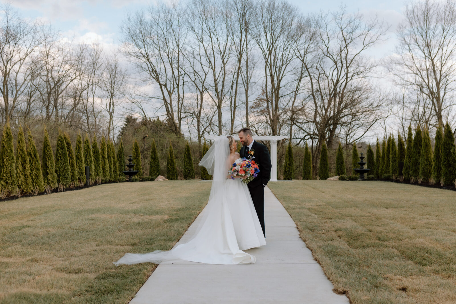 White Willow Meadows Colorful Spring Wedding, Columbus, Ohio. Bridal Portraits