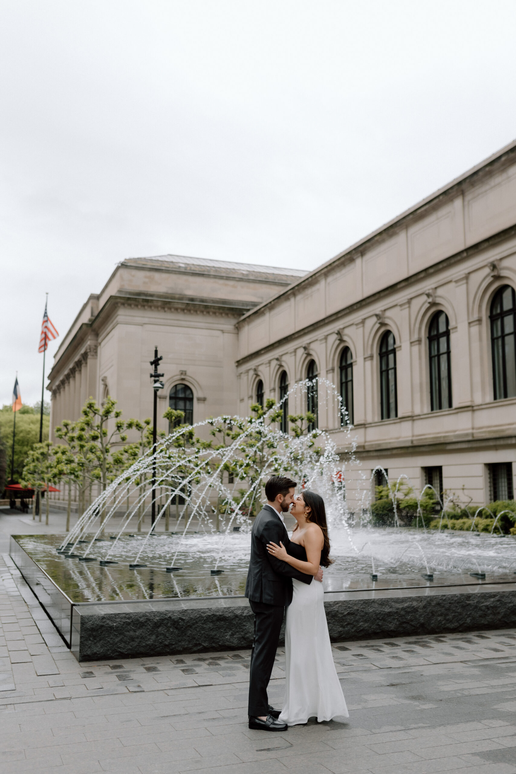 New York Engagement Session on The Met steps in New York City, NY. Central Park Engagement Session. New York Wedding Photographer.