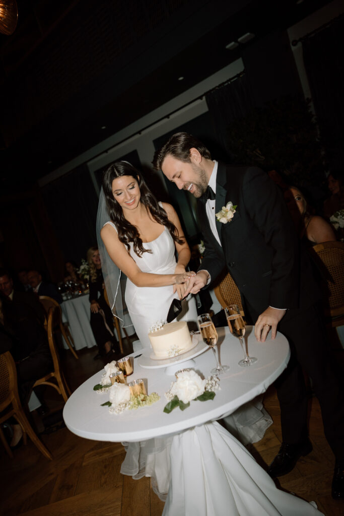 Bride and Groom in downtown Detroit, MI at Book Tower with Anthology Events, Detroit Wedding Photography