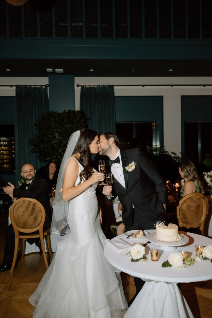 Bride and Groom in downtown Detroit, MI at Book Tower with Anthology Events, Detroit Wedding Photography