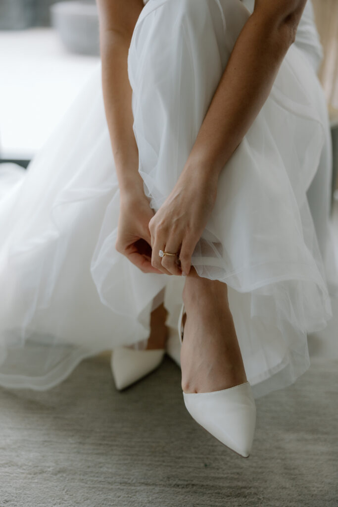 Bride and Groom in downtown Detroit, MI at Book Tower with Anthology Events, Detroit Wedding Photography