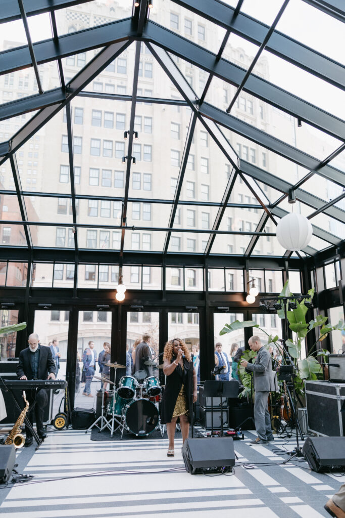 Bride and Groom at the Shinola Hotel, Detroit Wedding Photography