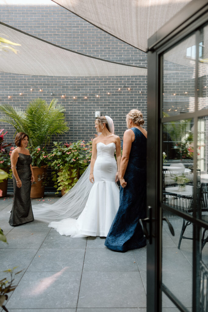 Bride and Groom at the Shinola Hotel, Detroit Wedding Photography