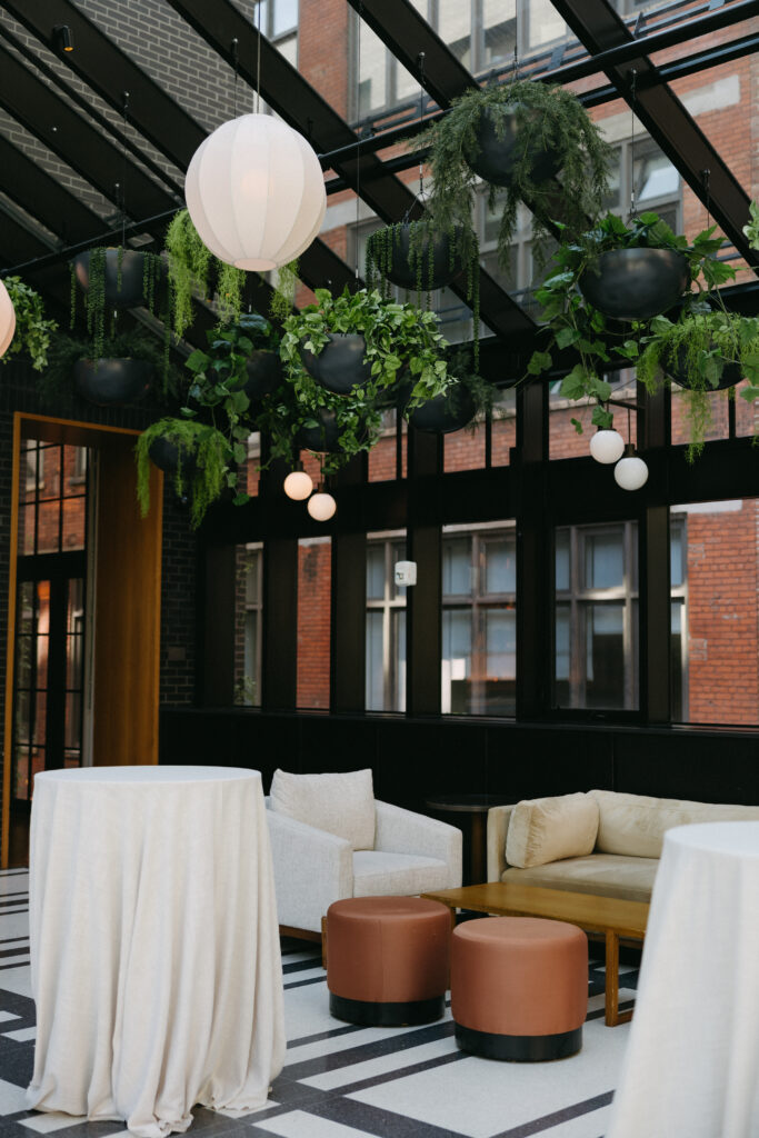 Bride and Groom at the Shinola Hotel, Detroit Wedding Photography