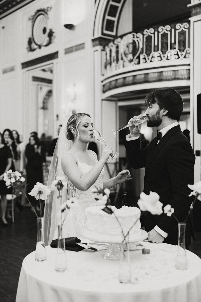 Bride and Groom at the Colony Club, Detroit Wedding Photography