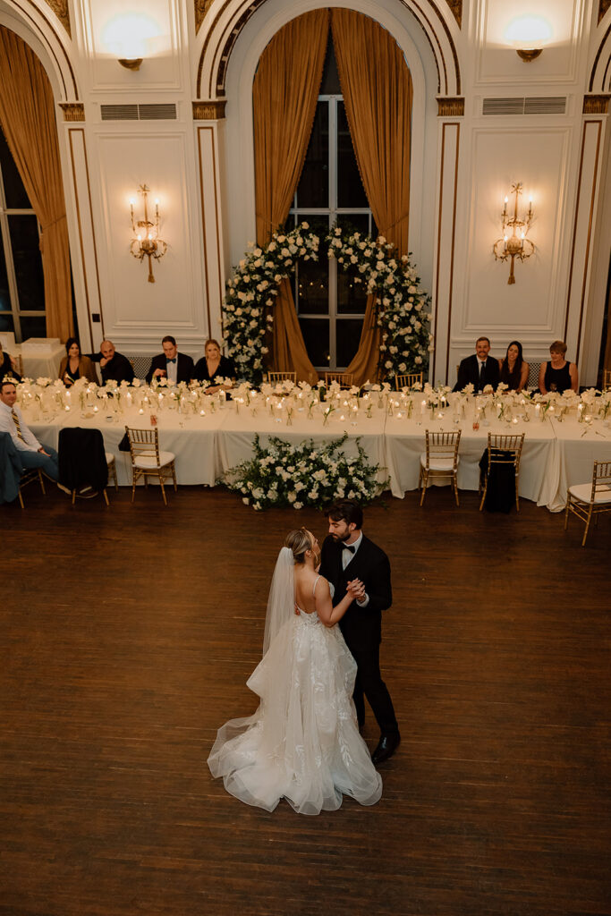 Bride and Groom at the Colony Club, Detroit Wedding Photography