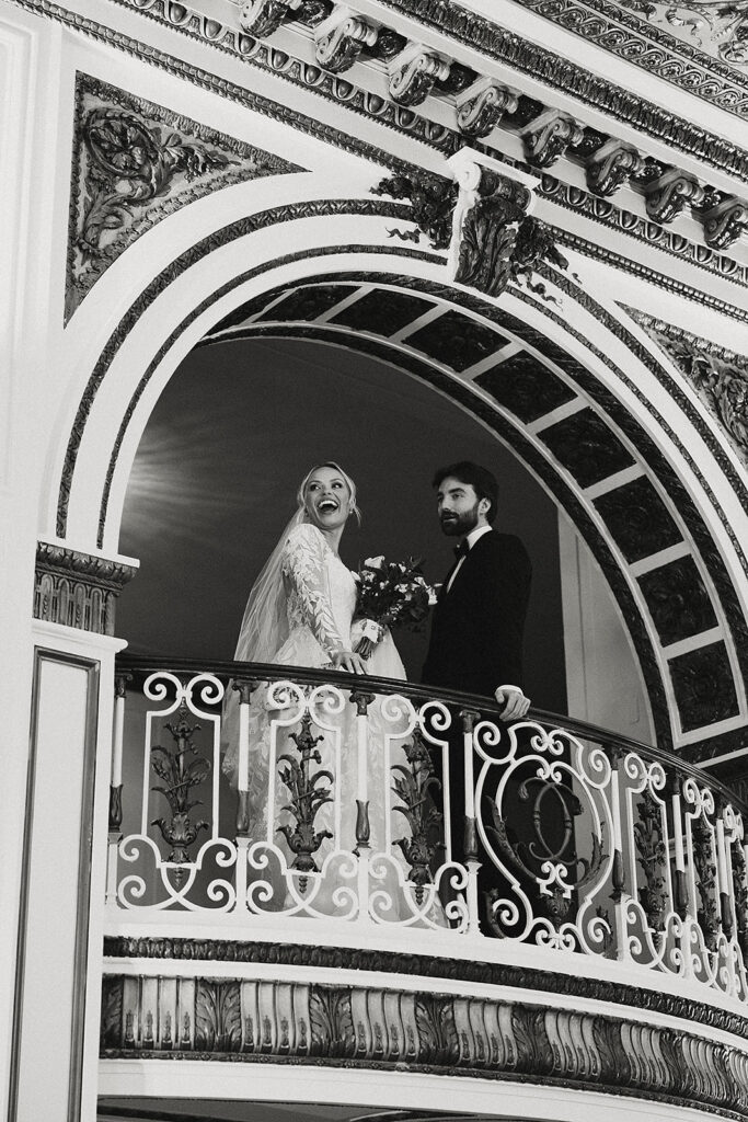 Bride and Groom at the Colony Club, Detroit Wedding Photography