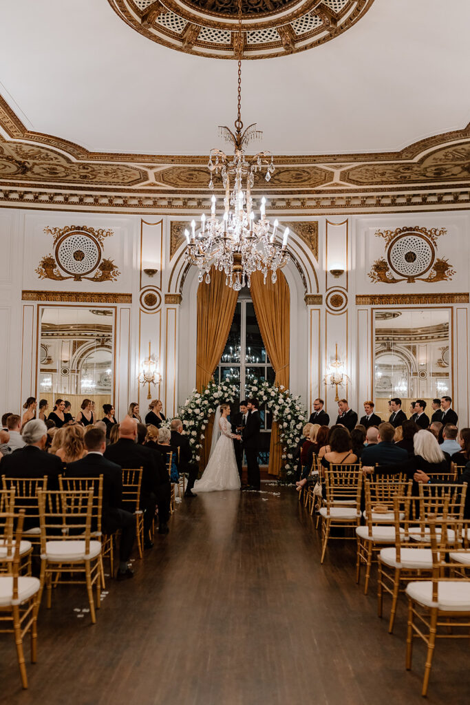 Bride and Groom at the Colony Club, Detroit Wedding Photography