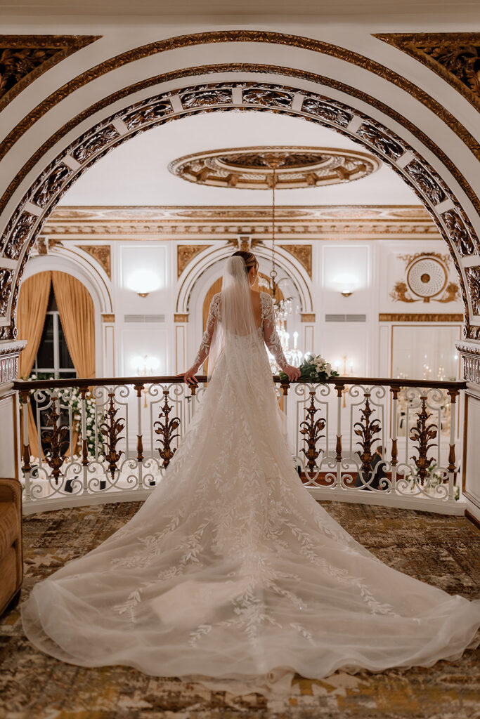 Bride and Groom at the Colony Club, Detroit Wedding Photography