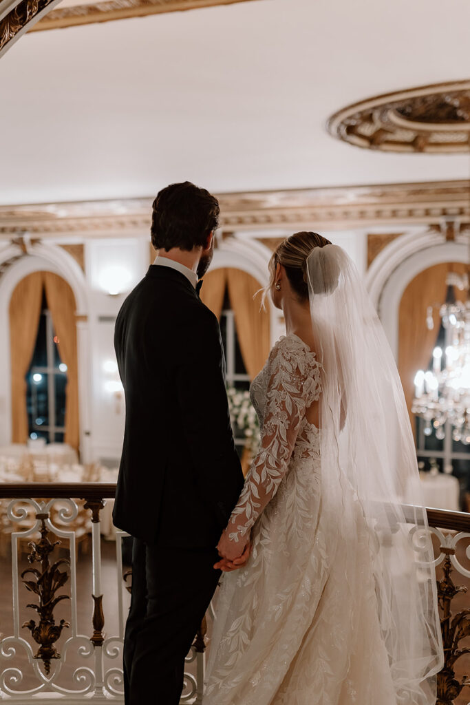 Bride and Groom at the Colony Club, Detroit Wedding Photography